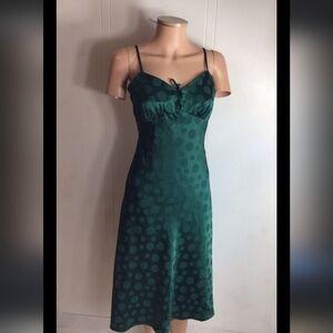 Lulu's satin polka dot dress